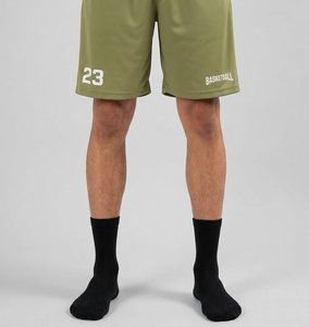 Men's Olive Green Basketball Jersey Set Number 23 Sleeveless <b>Tank</b> Top With Matching Shorts Breathable Polyester - Product Image 5