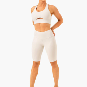 Running Wear <b>Women</b> High Elastic Waist Waterproof Breathable Drawstring Workout Gym <b>Shorts</b> For Training Wear - Product Image 3