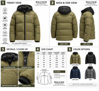 Veste bomber zippée pour homme grande taille, personnalisée, chaude, légère, coupe-vent, matelassée, pour l'extérieur, décontractée, mode, vente en gros, OEM, ODM