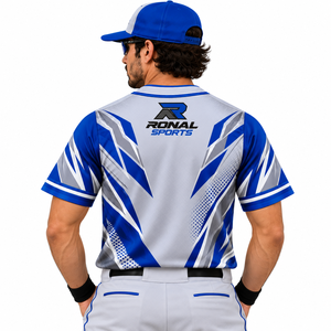 Vêtements de sport personnalisés en gros, maillots respirants imprimés en 3D pour hommes et femmes, uniformes de baseball et de softball avec design par sublimation - Product Image 4