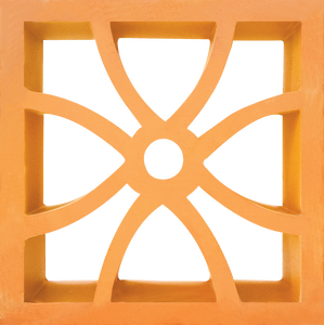 Decoración de Pared de Cerámica de Arcilla Personalizable Estilo Tradicional Vietnamita, Rejilla de 4 Hojas Hueca Sinterizada para Cafeterías y Ladrillos Refractarios - Product Image 1