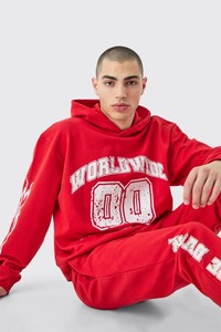 Sudadera con Capucha de Algodón Bordada Personalizada, Tejido Suave Premium, Sudadera Holgada para Hombre y Mujer, Ropa Urbana Informal de Invierno - Product Image 3