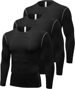 Men's Compression Long Sleeve Performance Shirt Premium Quick Dry Compression Base <b>Layer</b> <b>Top</b> Men's Athletic Compression Training - Product Image 1