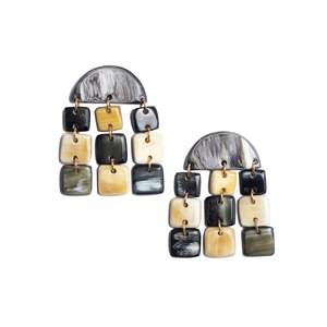 Pendientes de Cuerno de Búfalo Hechos a Mano al por Mayor, Cristal Natural, Accesorios de Moda, Exportador, Joyería Elegante - Product Image 3