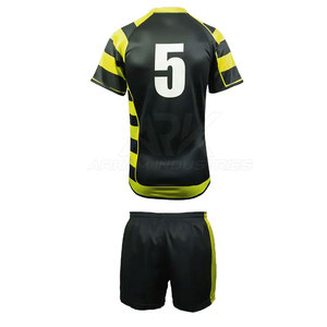 Créez votre propre logo sur un uniforme de rugby à manches courtes, un uniforme de rugby unisexe confortable et très vendu - Product Image 2