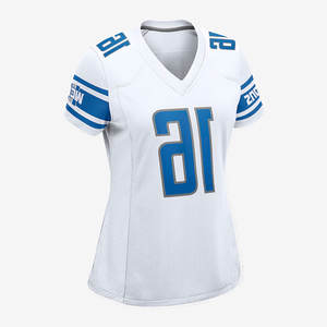 Maillot de football américain de qualité supérieure 100% polyester à manches courtes, séchage rapide et protection UV pour les matchs en plein air, esprit d'équipe - Product Image 6