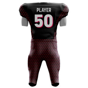 Most Popular American Football Jersey <b>Set</b> Customized Printing Breathable Sports Uniform With Short Sleeves - Product Image 2