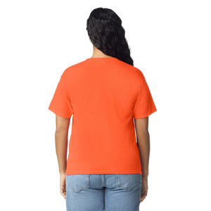 Camiseta de Mujer Naranja de Algodón Suave, Informal, de Manga Corta, Cómoda, Básica, Ropa de Moda, Ropa Personalizada al por Mayor - Product Image 3