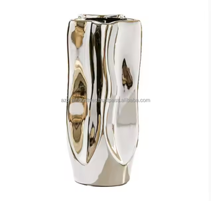 Flores hidropónicas creativas de Estrella de Plata de lujo de estilo nórdico, metal para decoración del hogar, jarrón de mesa, adornos de Azora Industries - Product Image 5