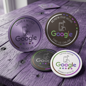 บัตรรีวิว Google NFC แบบสมาร์ท PVC สำหรับการตลาดเพื่อความพึงพอใจของลูกค้า - Product Image 4