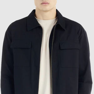 Chaquetas Bomber para Hombre de Primera Calidad, Ligeras, Hechas Profesionalmente, de Color Sólido, con Cremallera Completa - Product Image 4