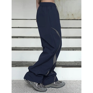 Jogging cargo streetwear surdimensionné pour hommes, pantalon de survêtement en molleton multipoches, pantalon ample en coton avec logo personnalisé - Product Image 3