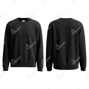 เสื้อสเวตเชิ้ตคอกลมสีเหลืองแบบยูนิเซ็กซ์ ทรงปกติ สีพื้น ผ้าเฟรนช์เทอร์รี่ถัก แขนยาว สวมใส่สบายในฤดูใบไม้ร่วง - Product Image 2
