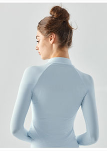 In Stock 8 Colors High Collar Button Competition Women <b>Equestrian</b> Base Layer Short Sleeve Shirts Mash Apparel Horse Riding Tops - Product Image 2