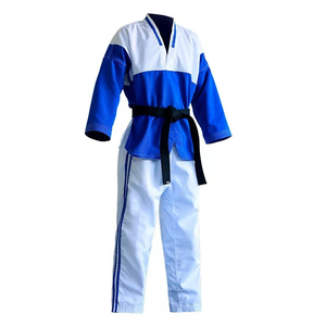 Uniforme de Taekwondo Tradicional de Alta Calidad para Hombre Adulto, 45% Algodón y 55% Poliéster, Tejido de Secado Rápido y Transpirable, Personalizado para Estudiantes - Product Image 1