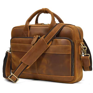 High-quality Computer Laptop <b>Bag</b> Brown Branded Shoulder <b>Tote</b> Handbags Custom logo Multi Use Canvas Messenger <b>Bag</b> for Men - Product Image 2