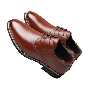 Zapatos de Cuero Sintético Nubuck para Hombre, Punta Redonda, Calzado Informal y de Negocios de Primera Calidad, Cómodo, con Cordones, Fabricante OEM - Product Image 1