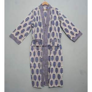 Kimono de Manga Larga 100% Algodón, Estilo Casual Otoñal, Ecológico, Transpirable, con Estampado Digital, Corte Regular, Aprox. 50 Pulgadas, Talla Única - Product Image 3