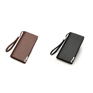 Portefeuille portable en cuir PU pour homme, pochette de voyage avec dragonne, sac à documents pour homme, vente en gros - Product Image 6