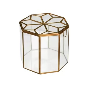 Premium Metal Jewelry Box Organizer for Rings Earrings Necklace <b>Storage</b> Home <b>Dressing</b> <b>Table</b> Use - Product Image 6