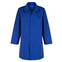 Blouse de laboratoire pour hommes en coton, polyester et élasthanne, usage hospitalier, couleur unie, couleur personnalisable, manches courtes, élégante