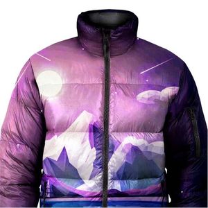 Winter Customized Breathable Zipper Closure Vintage Puffer Quilted Soft Shell Outdoor <b>Jacket</b> sublimation design puffer <b>jackets</b> - Product Image 4