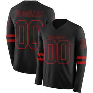 Camiseta de Fútbol de Manga Larga para Hombre, Personalizable con Nombre de Equipo, Logotipo y Posiciones (Manga Izquierda/Frente/Manga Derecha), Transpirable - Product Image 4
