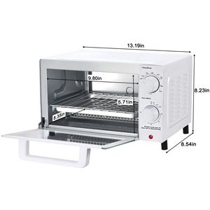 Forno tostapane da appoggio a 4 fette con 3 impostazioni, include griglia e teglia, colore bianco artico - Product Image 2