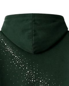 Sudadera con Capucha de Felpa Extra Grande para Hombre, 100% Algodón, Estilo Urbano Otoñal, con Pedrería, de Alta Calidad, Ecológica, de Secado Rápido y Transpirable - Product Image 2