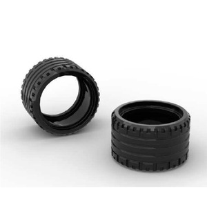 Bloques de Construcción Compatibles 1Kg 55978, Piezas de Neumáticos de 37x22mm para Sets Educativos MOC, Edades 8-13 Años, Unisex, Plástico ABS - Product Image 1