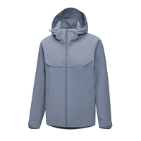 Vestes imperméables respirantes de mode automne en matériaux de qualité supérieure, coupe-vent unisexe à capuche avec fermeture éclair, veste d'extérieur