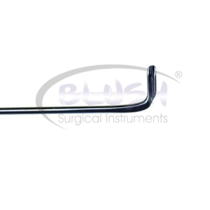Gancho muscular ranurado Wright izquierdo de titanio, instrumento quirúrgico oftálmico para estrabismo, retractor muscular ocular de Blush Surgical - Product Image 5