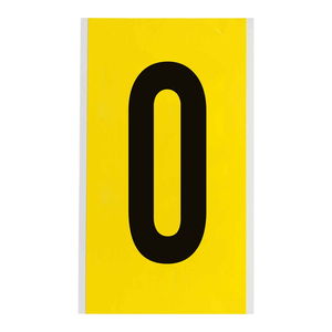 Étiquettes adhésives repositionnables Brady de 6 pouces, noires sur jaune, pour usage en laboratoire et industriel - Product Image 2
