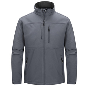 High Quality Wholesale Men's Casual Autumn Lightweight Softshell <b>Jacket</b> Windbreaker Waterproof <b>Warm</b> <b>Fleece</b> Lined Outdoor Hiking - Product Image 2