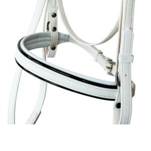 Brida de Polo Ajustable de Cuero Genuino de Primera Calidad para Caballos, con Narquera Acolchada Suave, Ajuste Cómodo, para Equitación y Entrenamiento - Product Image 4
