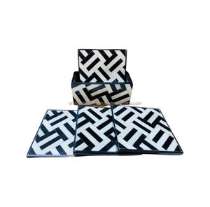 Posavasos de té con incrustaciones de hueso de venta superior seguro para artículos de uso doméstico de artesanía india para posavasos de diseño de lujo hechos a mano - Product Image 3