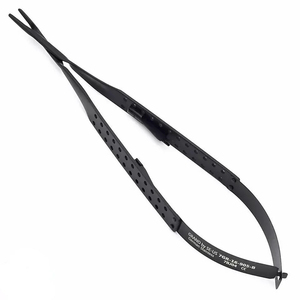 Porte-aiguilles micro-aiguilles droit 16 cm, manuel, léger, réutilisable, certifié CE, motif pont osseux, revêtement noir - Product Image 4