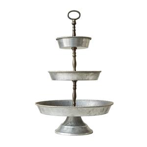 Nouveau Présentoir à Gâteaux Vintage à 3 Niveaux en Fer Galvanisé pour Mariages et Anniversaires, Fourniture de Fête Ronde en Fer, Taille et Forme Personnalisables - Product Image 6