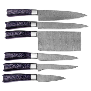 Collection de couteaux de cuisine en acier Damas, ensemble de couteaux de cuisine professionnels pour la maison, la cuisine, les restaurants, la restauration, la préparation des aliments - Product Image 1