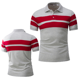 Camiseta Polo para Hombre, Talla Grande, de Alta Calidad, Transpirable, Informal, de Manga Corta, Color Sólido, de Algodón, Elegante, para Negocios - Product Image 3