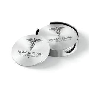 Posavasos de Metal para Restaurante de Acero Inoxidable con Logotipo Grabado por Láser Personalizado por el Fabricante - Product Image 2