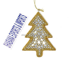 Feliz Navidad Decoración Árbol de alta calidad Cuentas de vidrio Artículos de decoración colgantes Decoraciones navideñas para el hogar de la India - Product Image 4