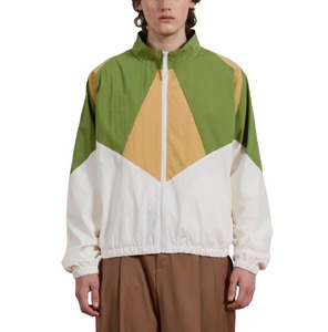High Quality Men's Running Full Zip Lightweight Windbreaker Jacket Custom Color <b>Block</b> Street Style Dyed Processing - Product Image 3