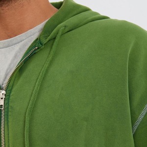 Nuevo Chándal Ligero con Capucha para Hombre, Diseño de Bolsillos, Efecto Desgastado, Transpirable, de Poliéster/Algodón, Manga Larga, Lavado Ácido - Product Image 4