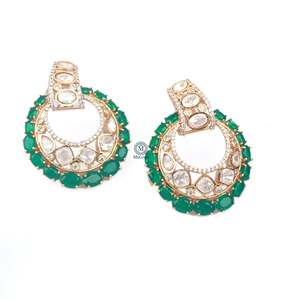 Prachi Moissanite Designer Fashion Stud Earrings - Product Image 4