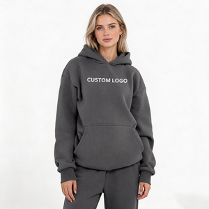 Wholesale Womens Fleece <b>Hoodie</b> Manufacturer Custom Logo Pullover Sweatshirt Supplier for International Bulk Orders - Product Image 2