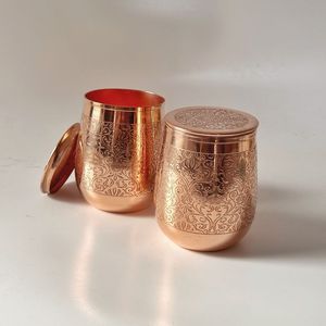 <b>Copper</b> Drinking Glass Handcrafted Wine Tumbler Lead Free Reusable Water <b>Cup</b> for Party and Home Use - Product Image 6