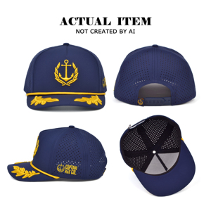 Rope <b>Hats</b> with Custom Logo Custom 3D Embroidered <b>Hats</b> 5 Panel Perforated <b>Hat</b> Performance Rope Cap Waterproof Sports Caps for - Product Image 4