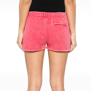 Shorts de Algodón Lavado al Ácido para Mujer, Estilo Vintage, Moda Urbana, Logotipo Personalizado, Verano, Casual, Secado Rápido, Transpirable - Product Image 5