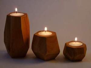 Creative New Design Lavie Creations Handmade Natural Color Wooden <b>Candle</b> <b>Holder</b> for Home Hotels Restaurants Christmas Decor - Product Image 4